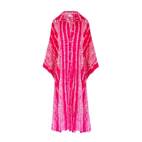 Peonia Shibori Beach Duster