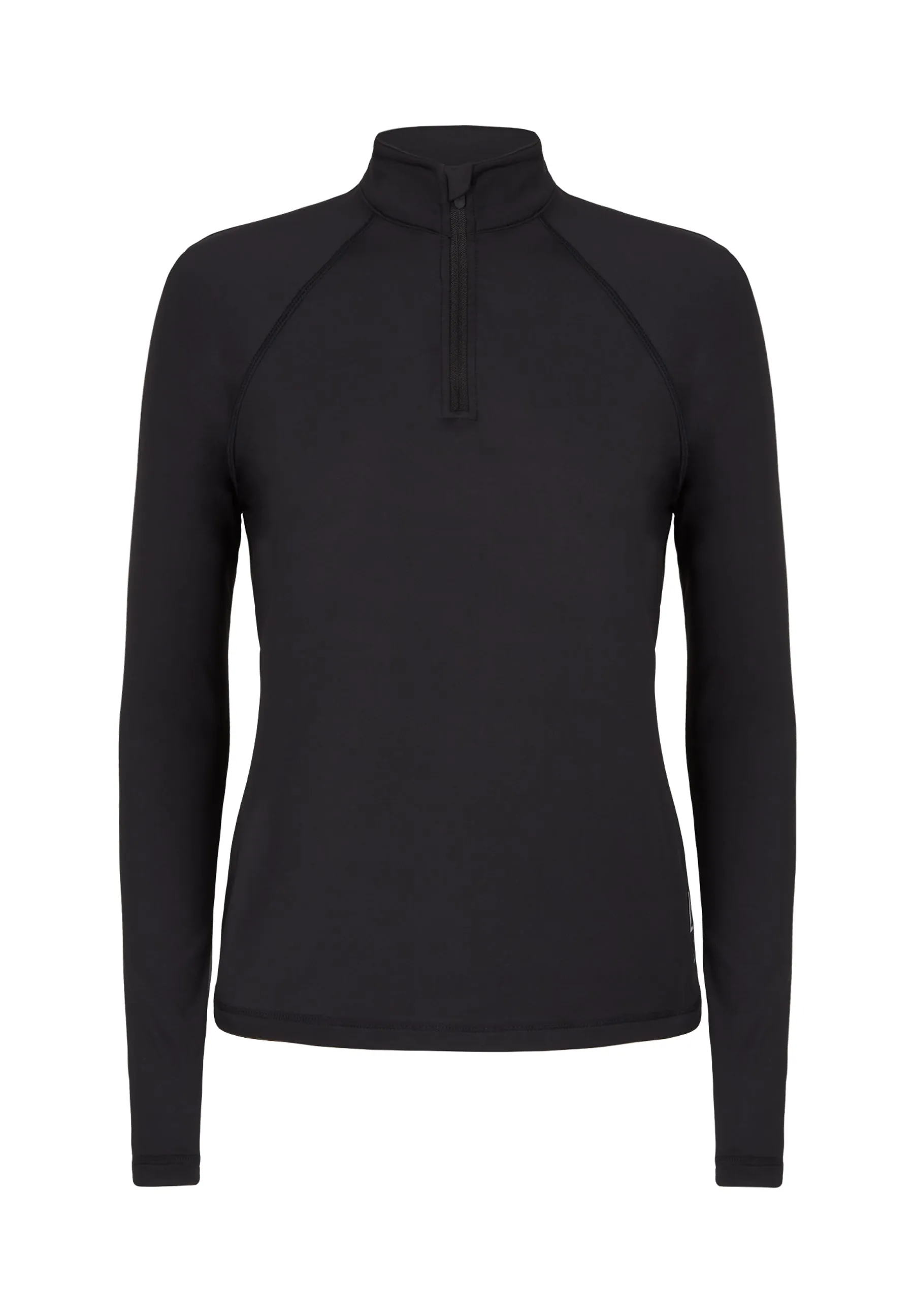 Performance Half Zip Long Sleeve Top-Black