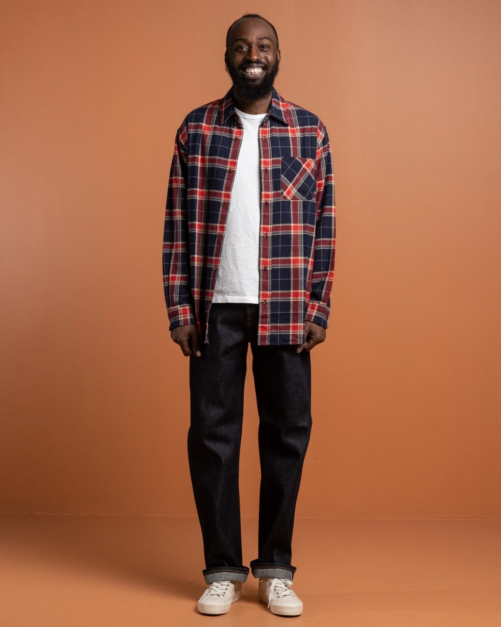 Relaxed Flannel Shirt Rebirth Multi