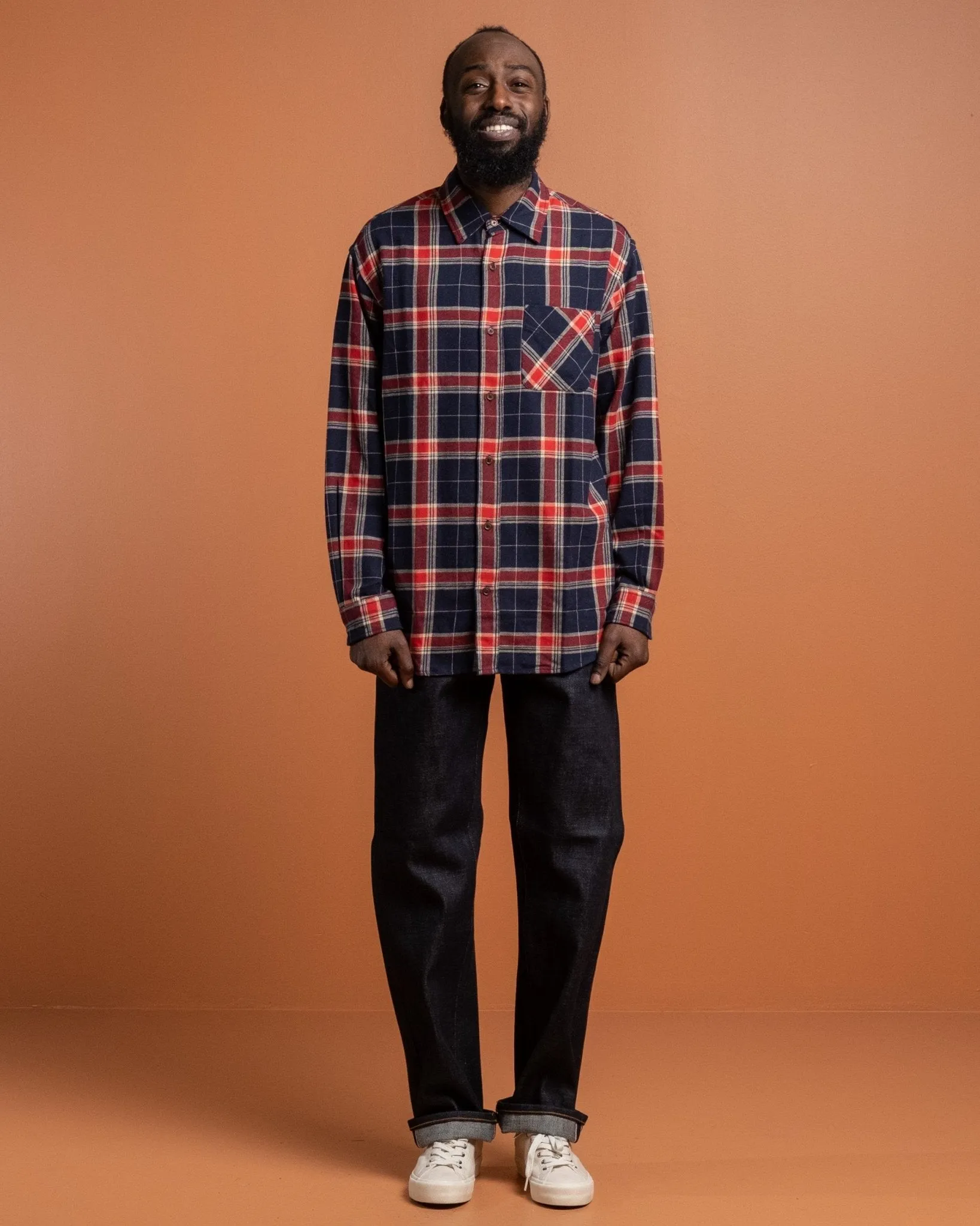 Relaxed Flannel Shirt Rebirth Multi