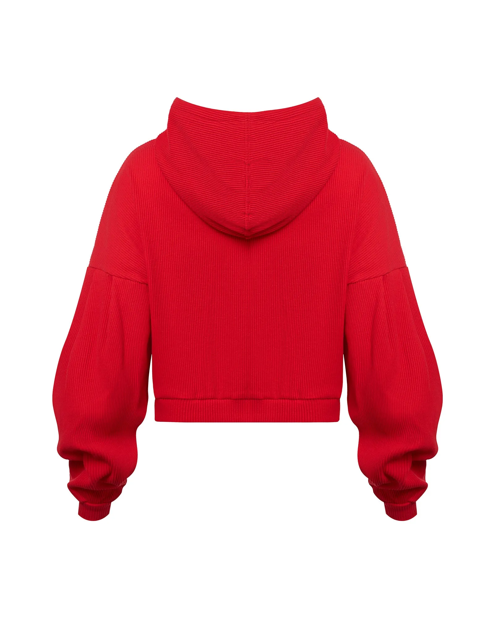 Ribbed Zip Hoodie