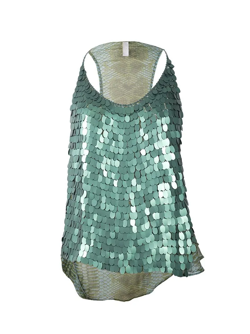 Scale Sequin Top