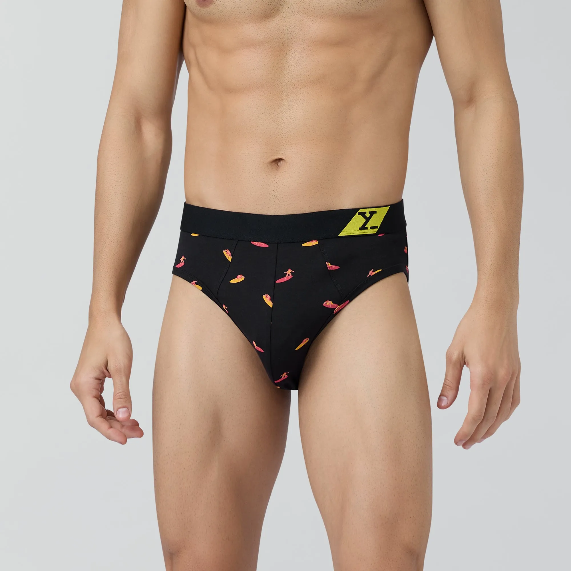 Splash Cotton Stretch Briefs Surfer Black