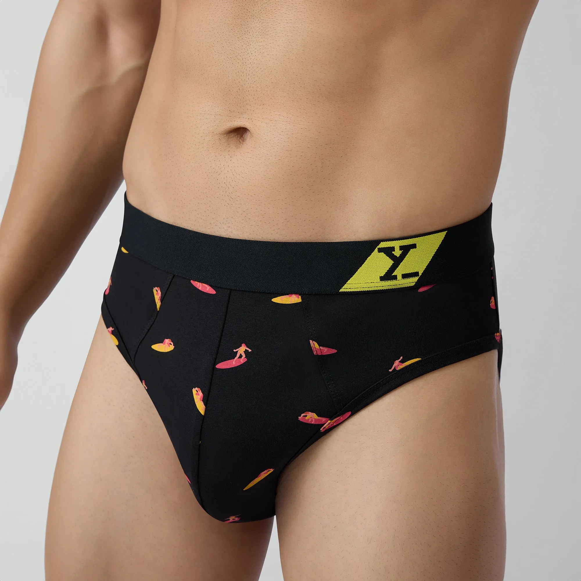 Splash Cotton Stretch Briefs Surfer Black