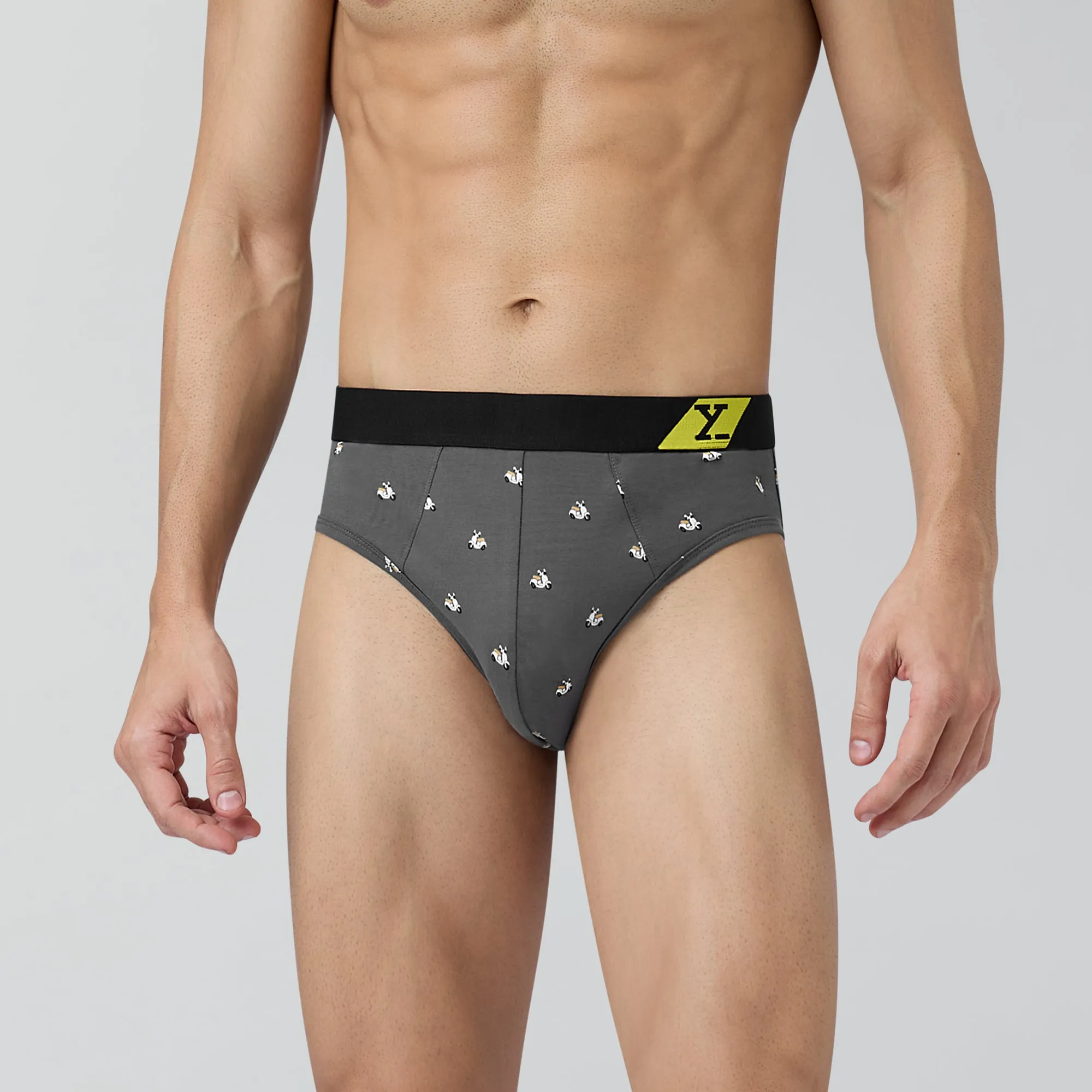 Splash Cotton Stretch Briefs Vespa Grey