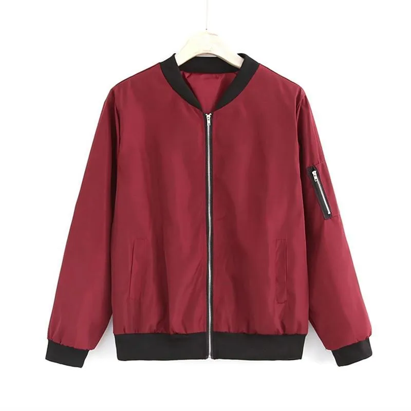 Spring  Basic Jackets Bomber