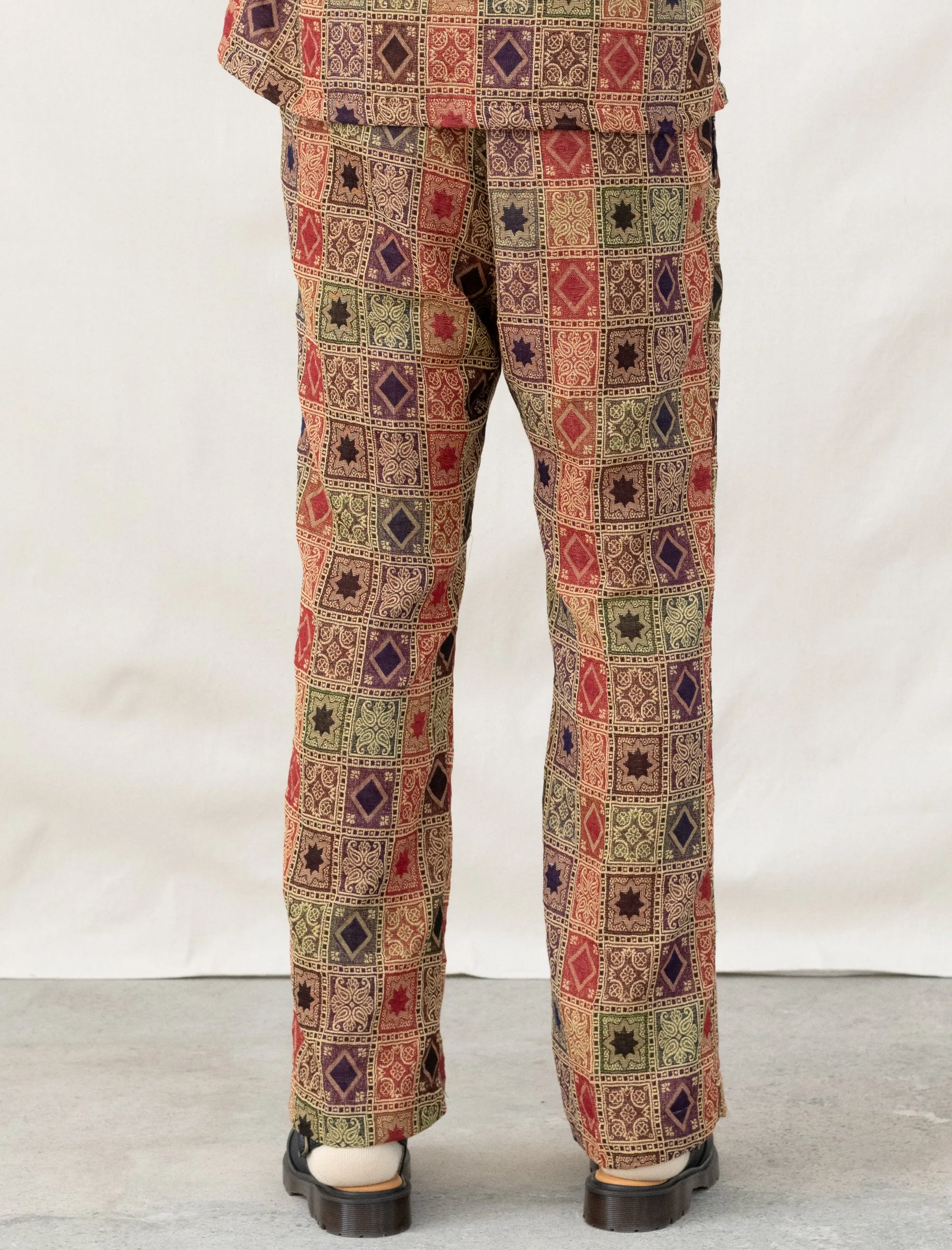 String Boot-Cut Pant (Rust/Navy/Green)