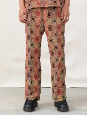 String Boot-Cut Pant (Rust/Navy/Green)