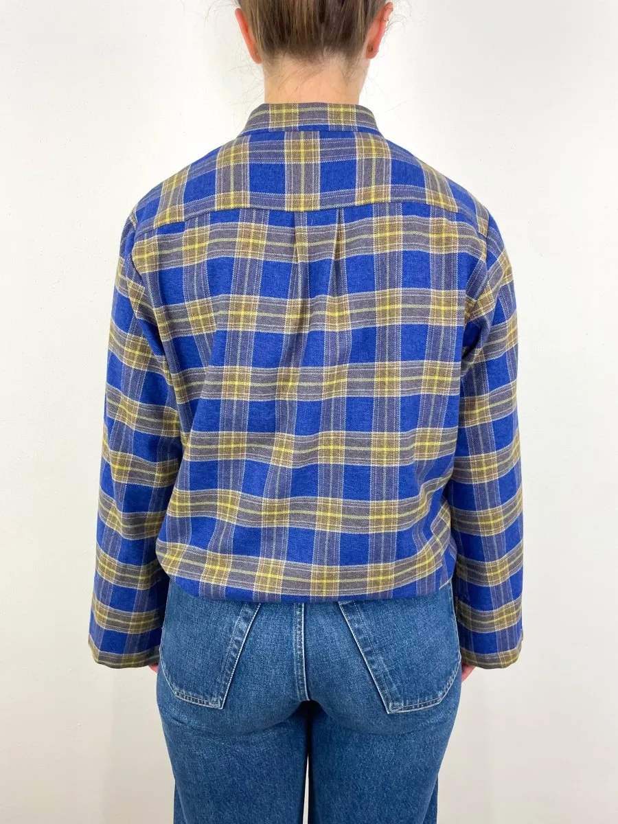 The Parachute Shirt Japanese Flannel in Blue Flannel