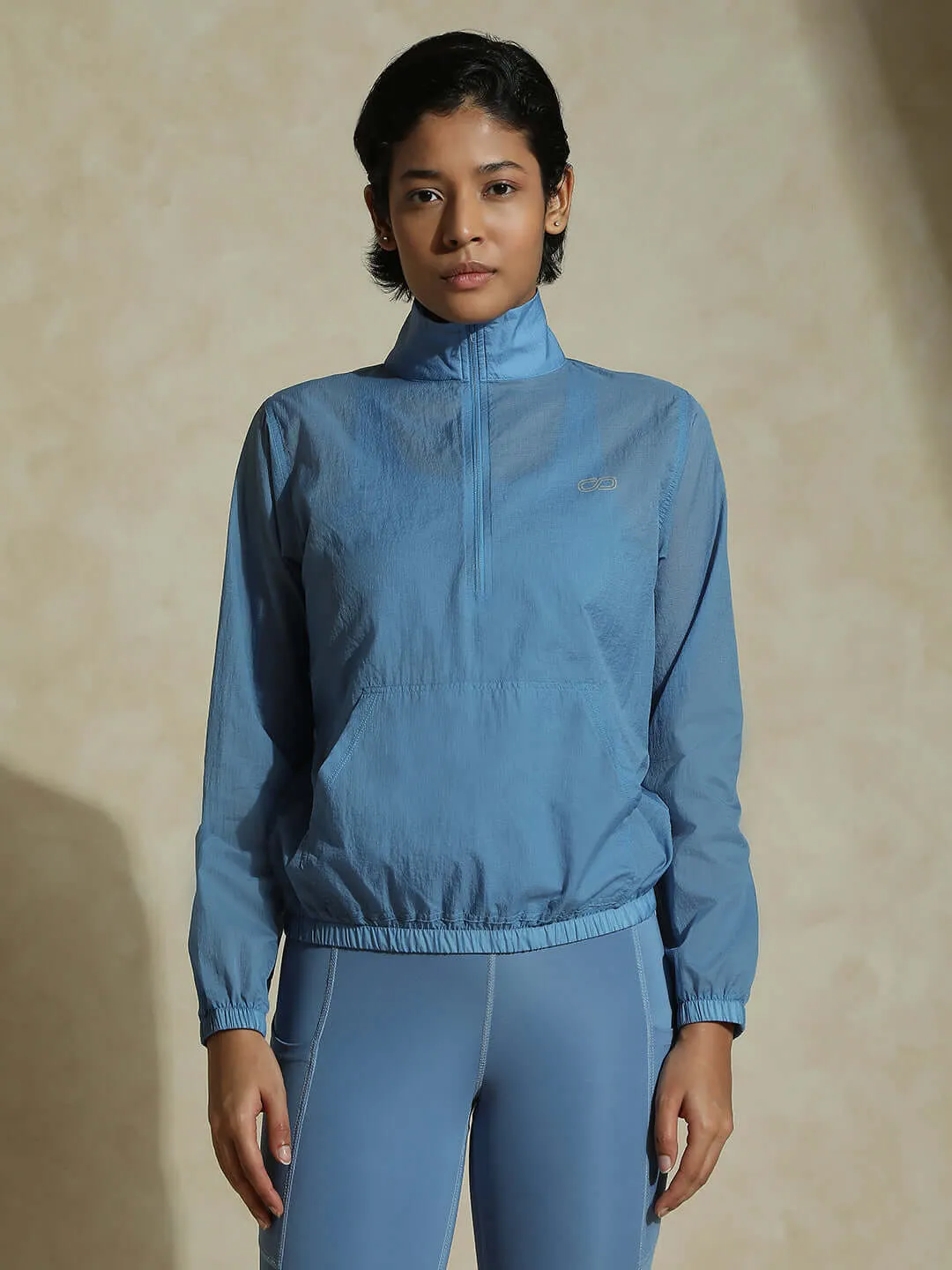 TraqLite Half Zip Performance Jacket Cerulean