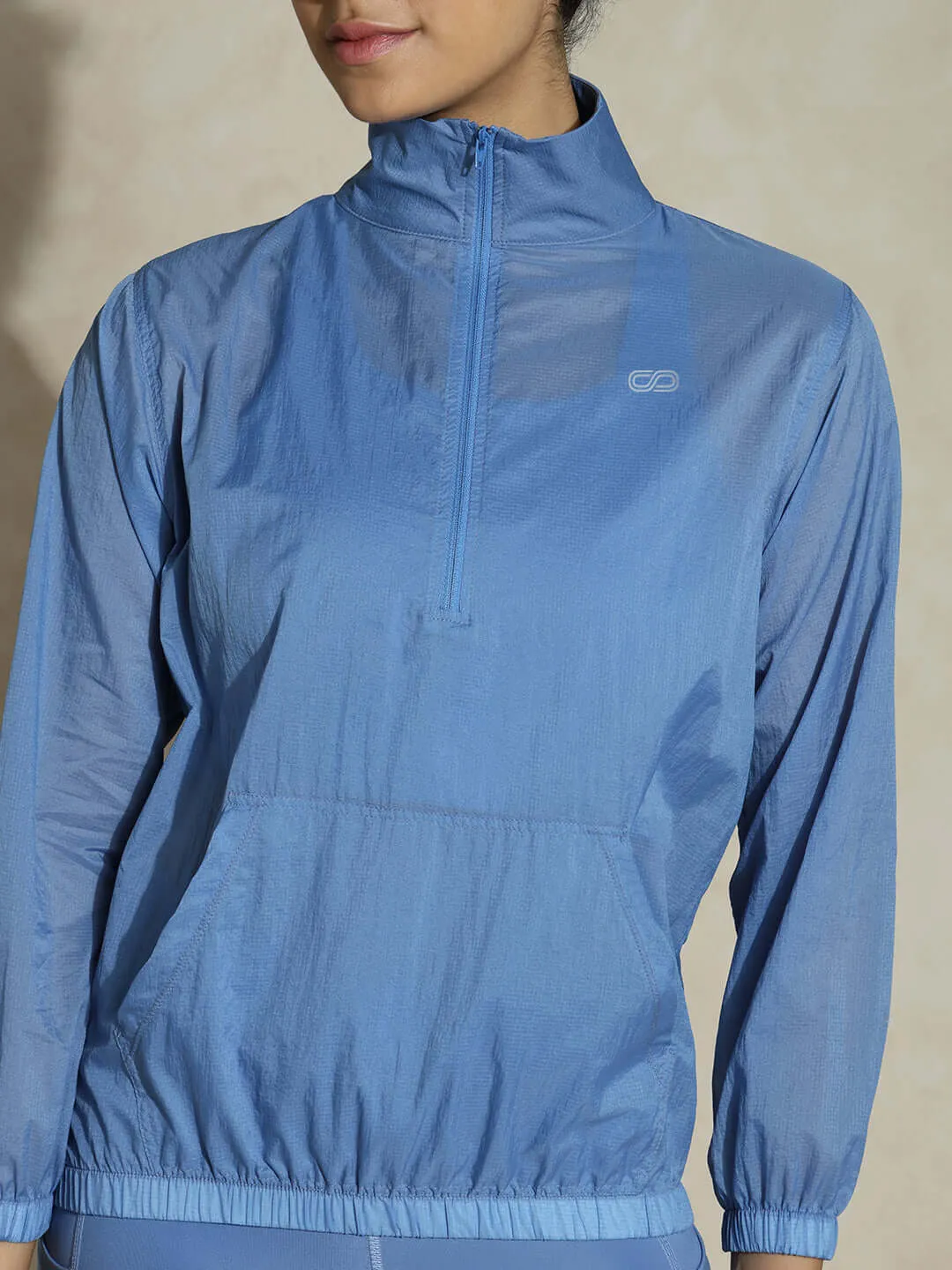 TraqLite Half Zip Performance Jacket Cerulean