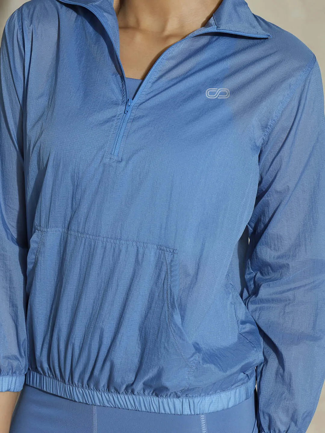 TraqLite Half Zip Performance Jacket Cerulean