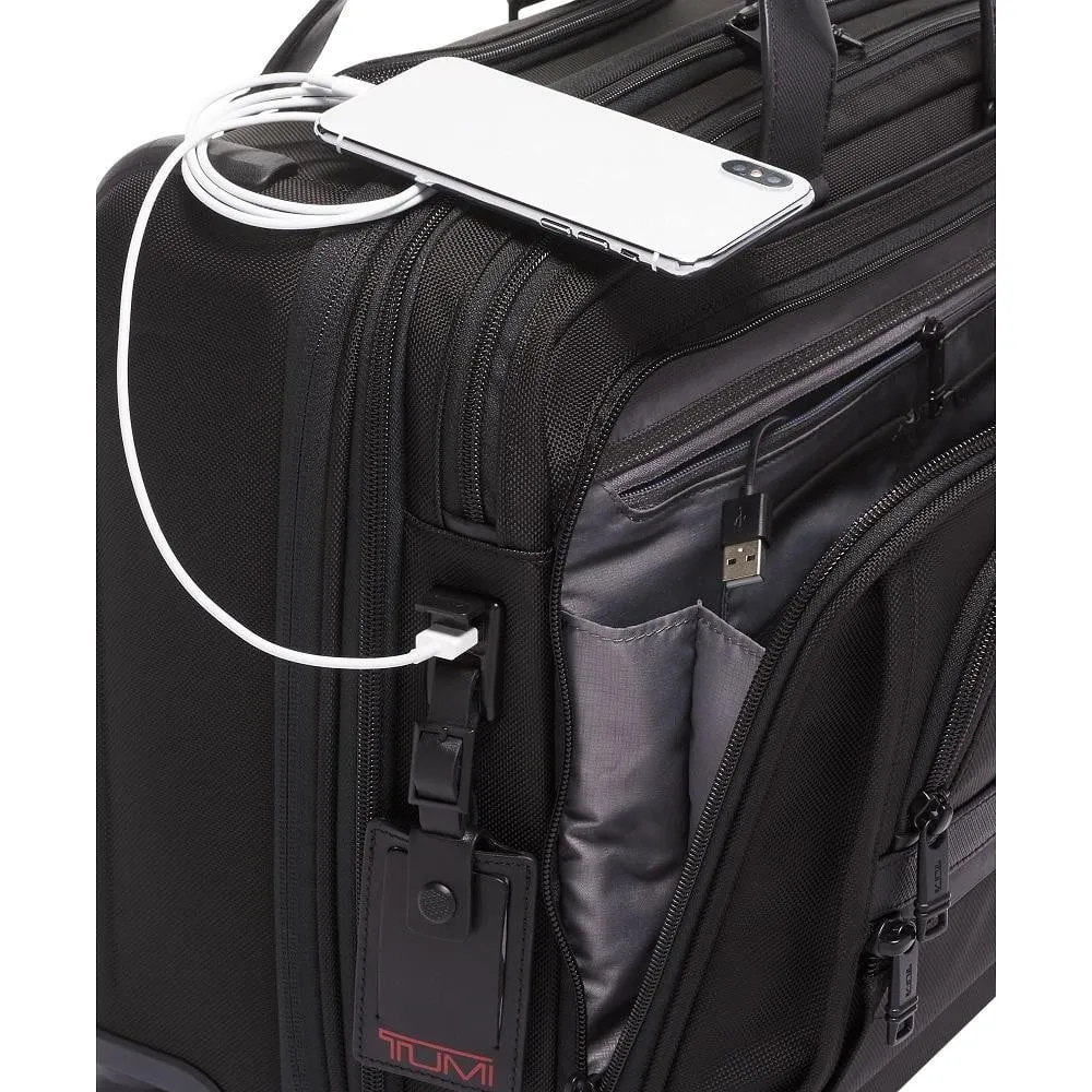 Tumi Alpha 3 Deluxe 4 Wheeled Laptop Case Brief