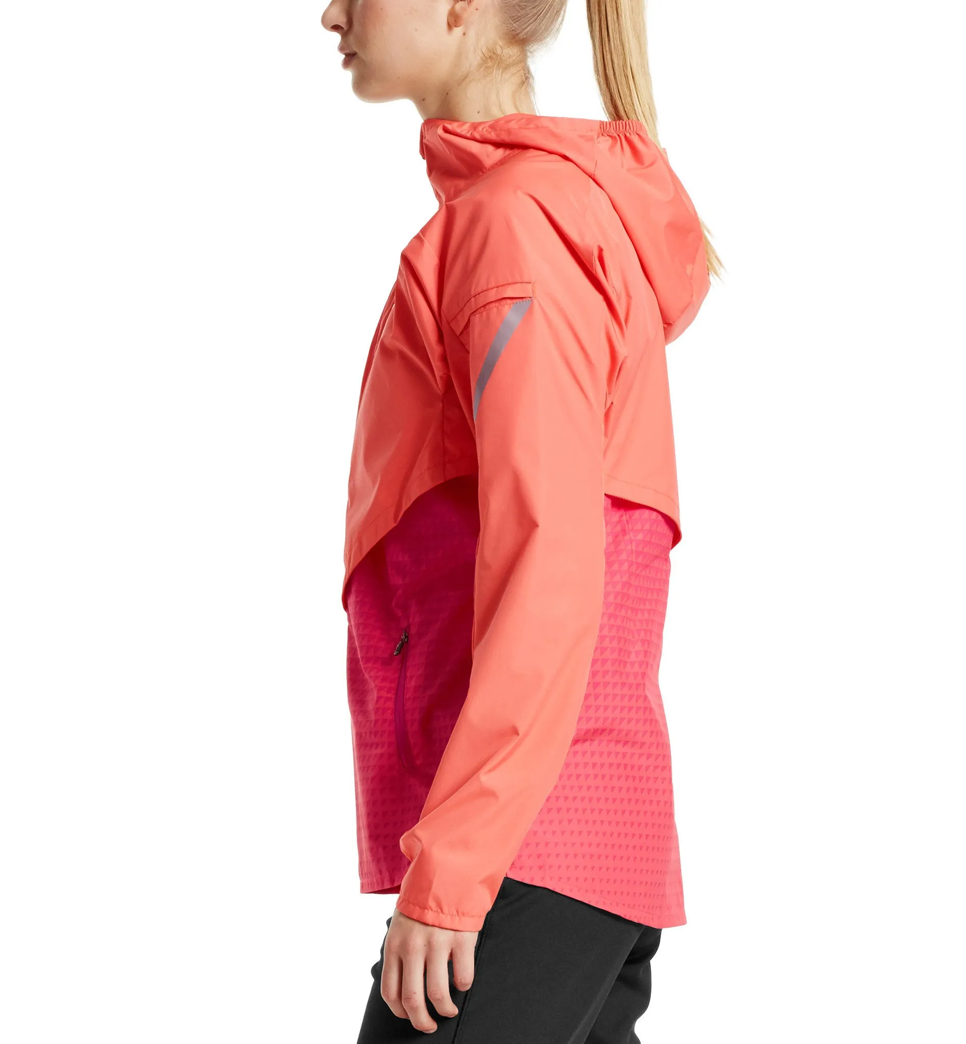 VaporActive Barometer Running Jacket | Emberglow/ Beetroot Purple Ombre