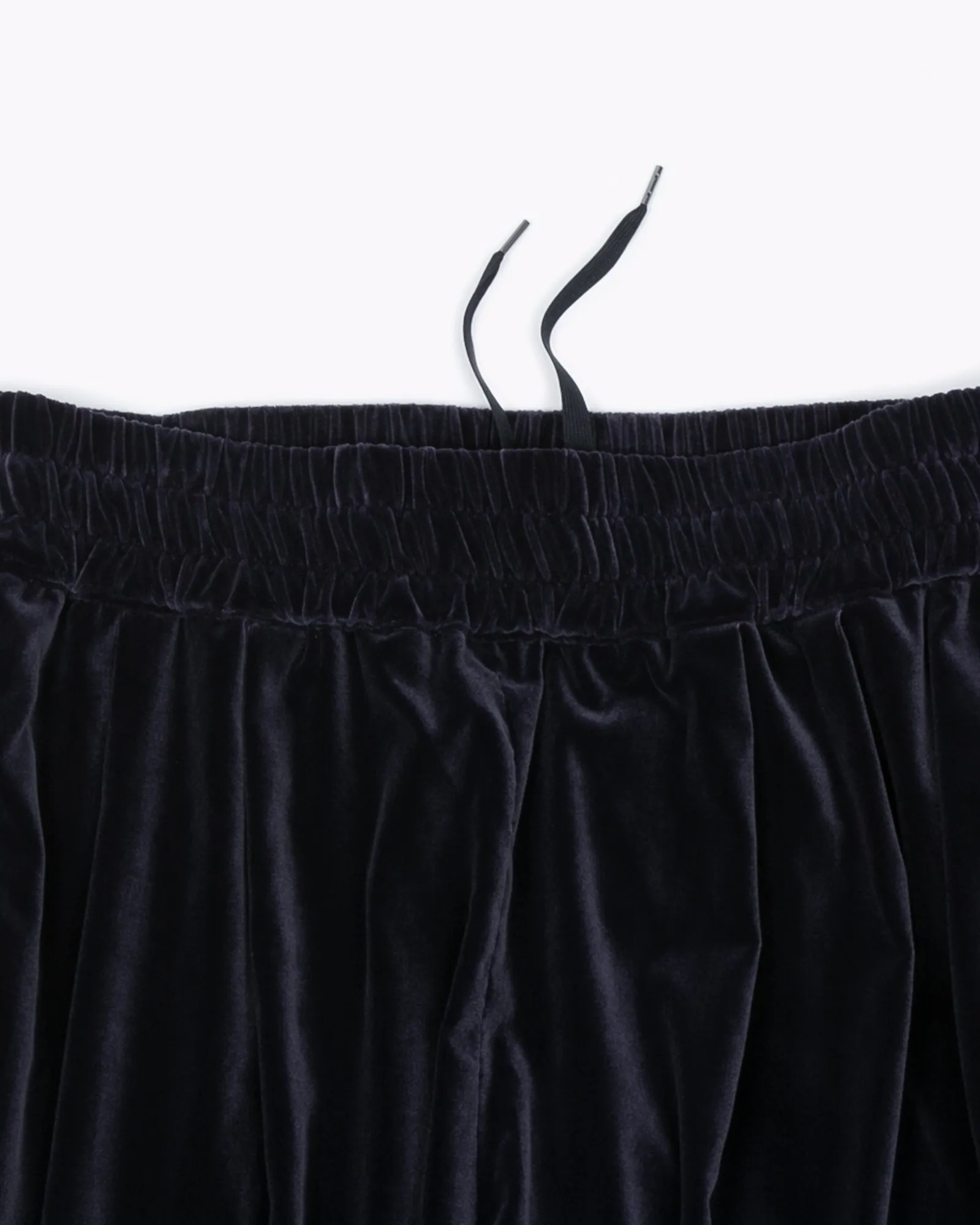 Velvet Crop Trouser - Navy