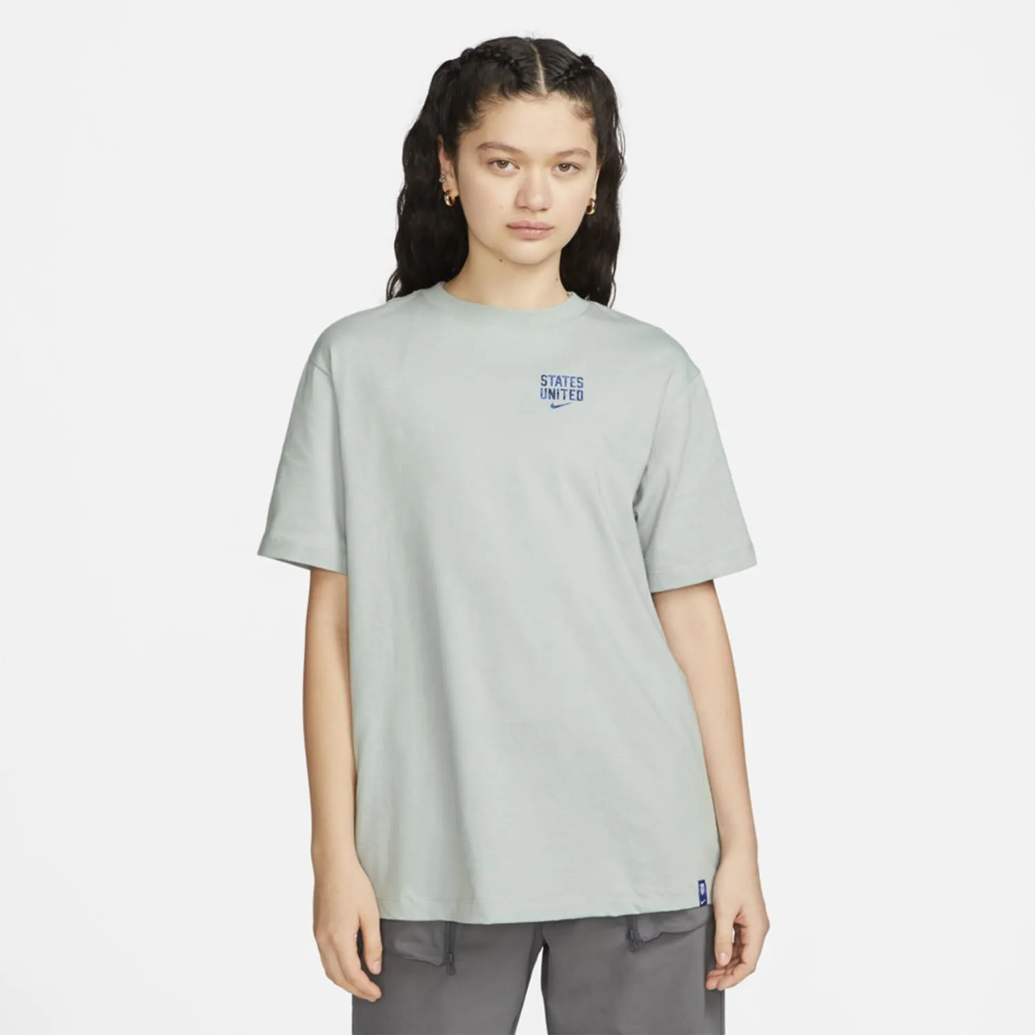 Women's Nike USA States Voice Grey Tee