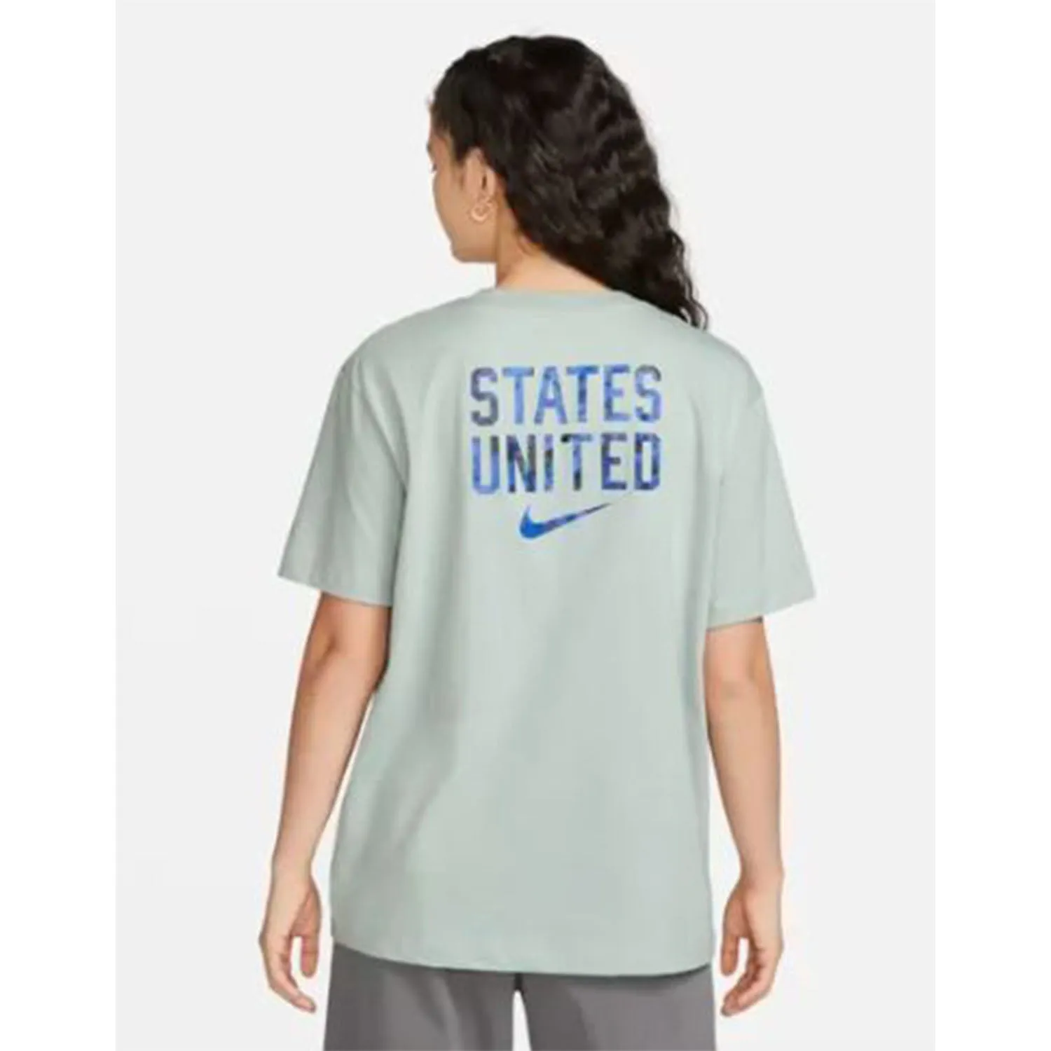 Women's Nike USA States Voice Grey Tee