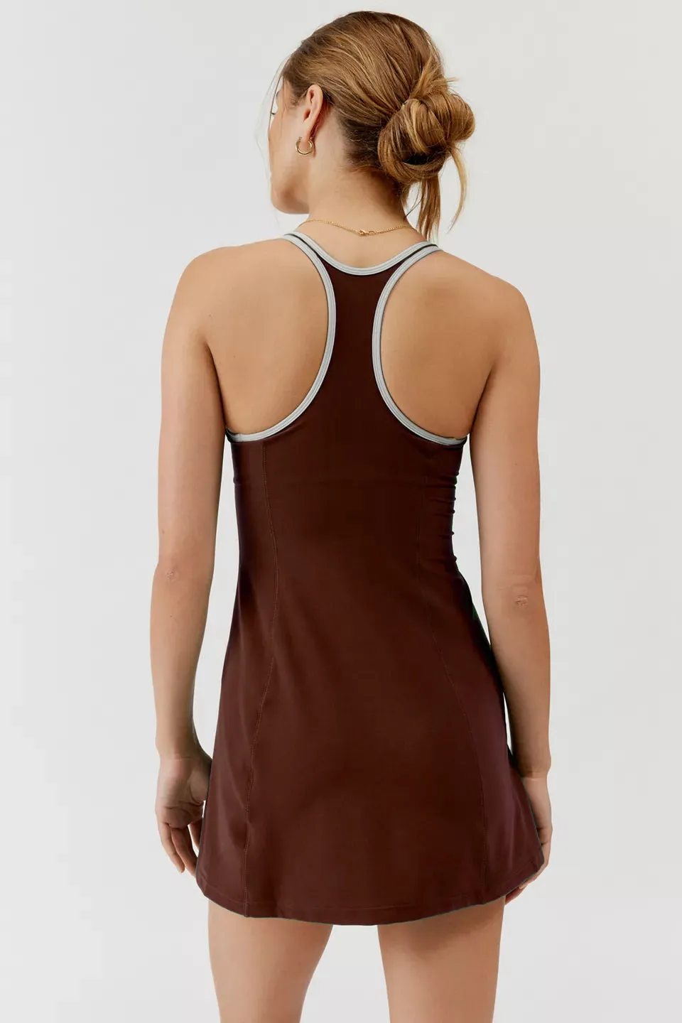 ZIP-UP RACER BACK DRESS